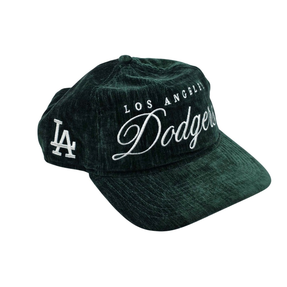 New Era 19TWENTY Los Angeles Dodgers MLB Velvet Snapback Hat Cap Green NWT OSFM